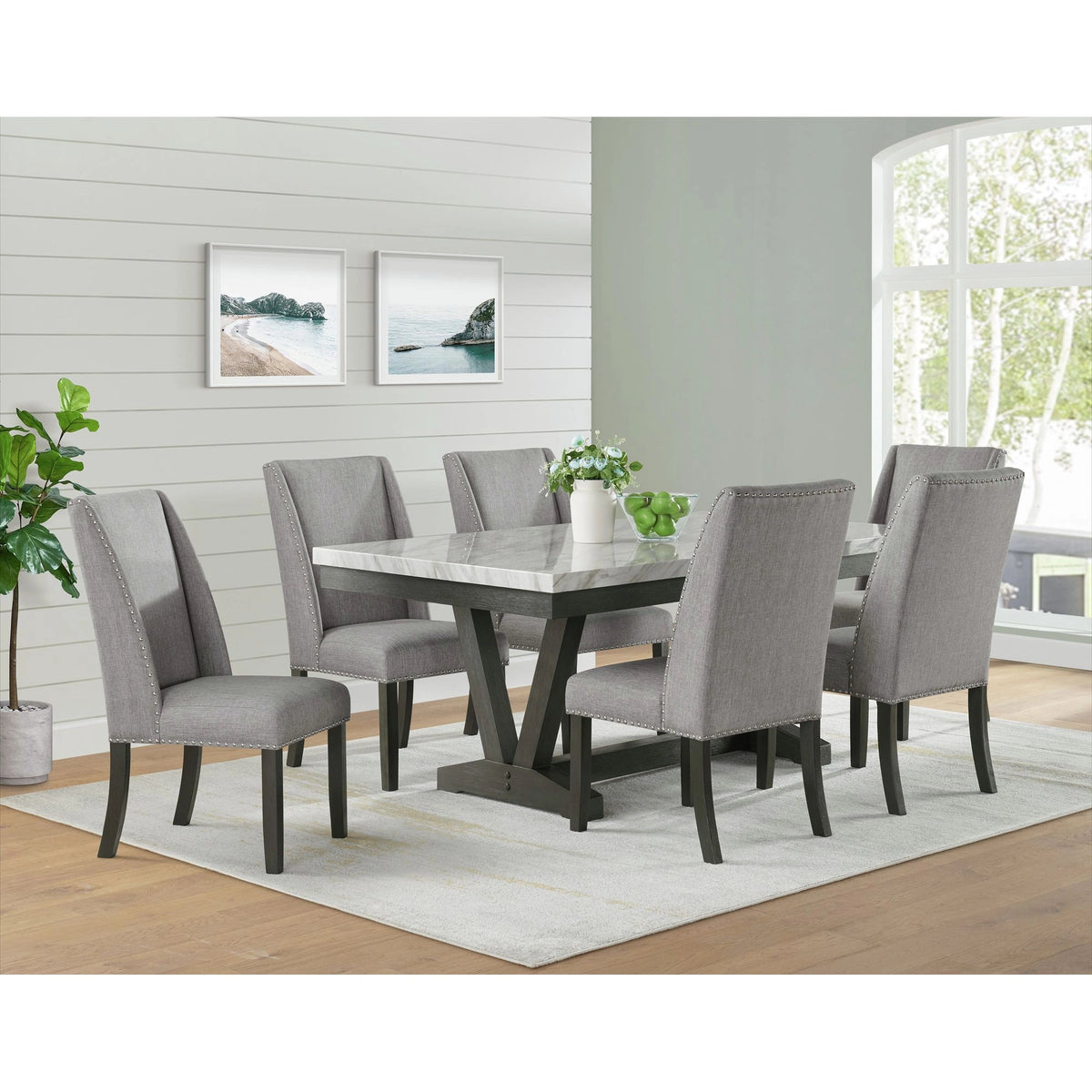 Everdeen Dining Set in Charcoal