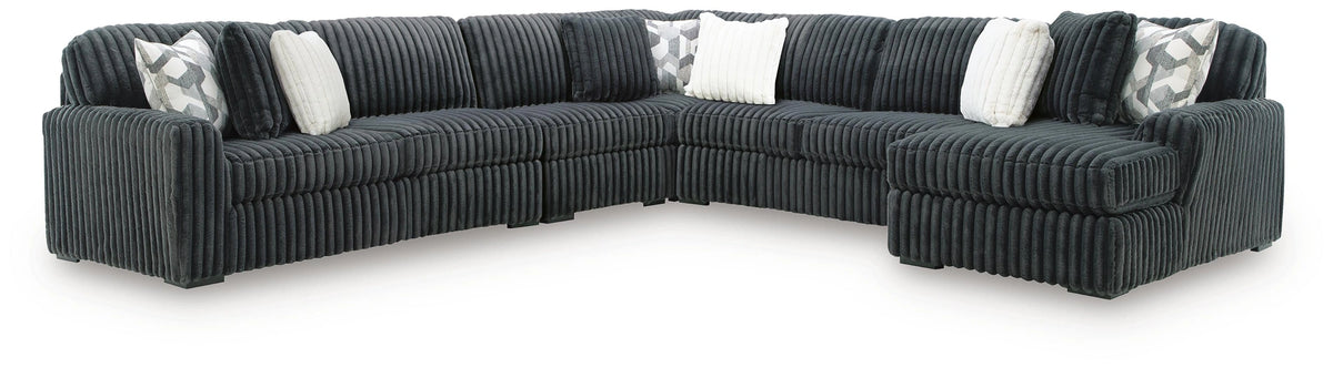 Midnight-Madness Sectional with Chaise