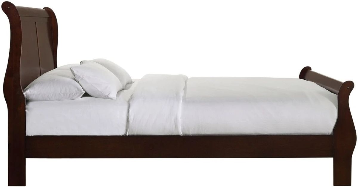 Louis Philippe Full Panel Bed in Cherry - Jack’s Furniture and More (Laredo, TX)