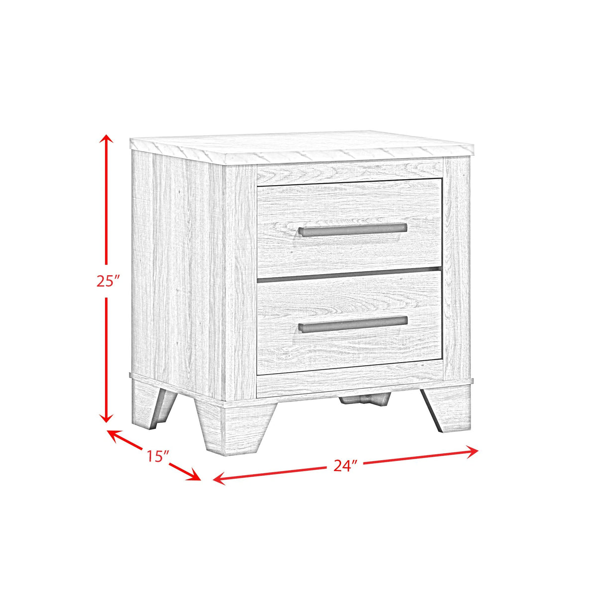 Caro Bedroom Set in Natural