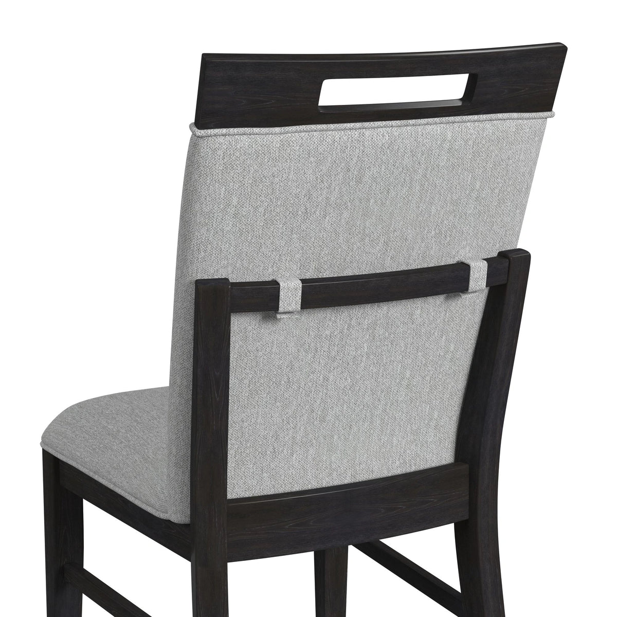 Transcend Side Chair with Light Grey Fabric in Charcoal (2 Per Carton)