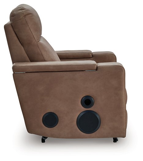 Lorrenton Power Glider Recliner with Audio System - Jack’s Furniture and More (Laredo, TX)
