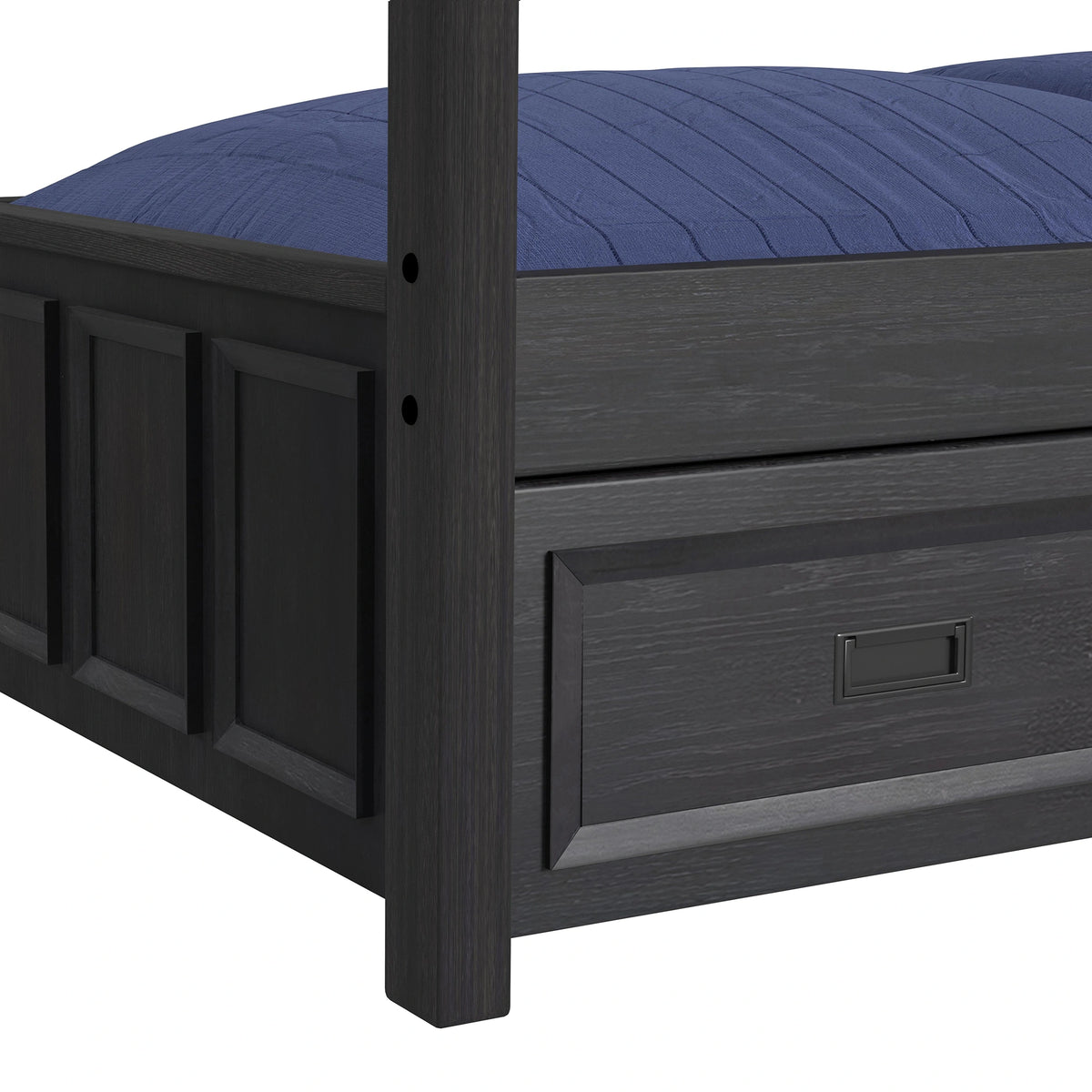 Hampton Kids Over Bunk with Staircase and Trundle Bedroom Set