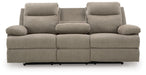 Side-Swipe Reclining Sofa with Drop Down Table - Jack’s Furniture and More (Laredo, TX)
