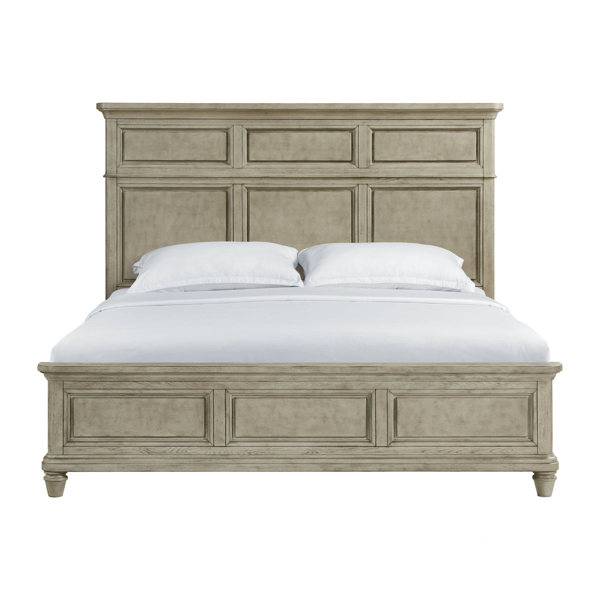 Whit-Ash Panel Bed