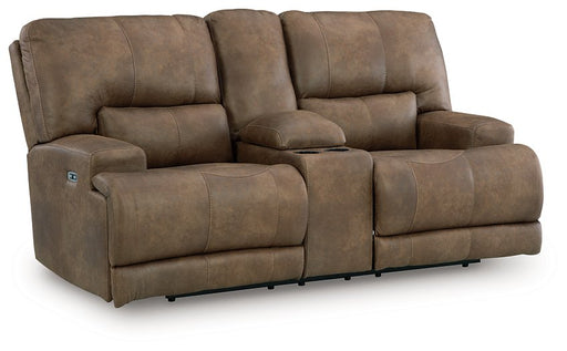 Beckley Place Power Reclining Loveseat with Console - Jack’s Furniture and More (Laredo, TX)