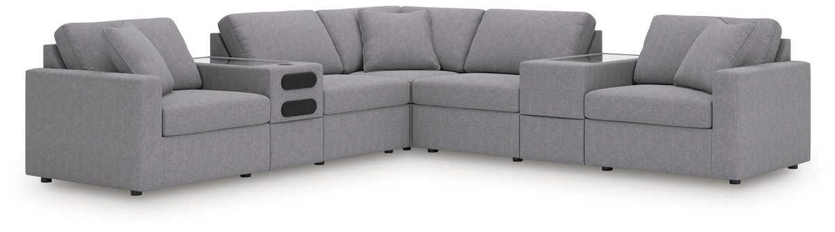 Modmax Balanced Sectional with Audio and Storage Consoles