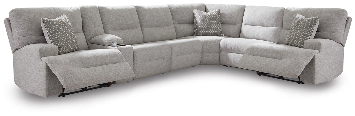 Acklen Place Power Sectional Reclining Sofa with Storage Console