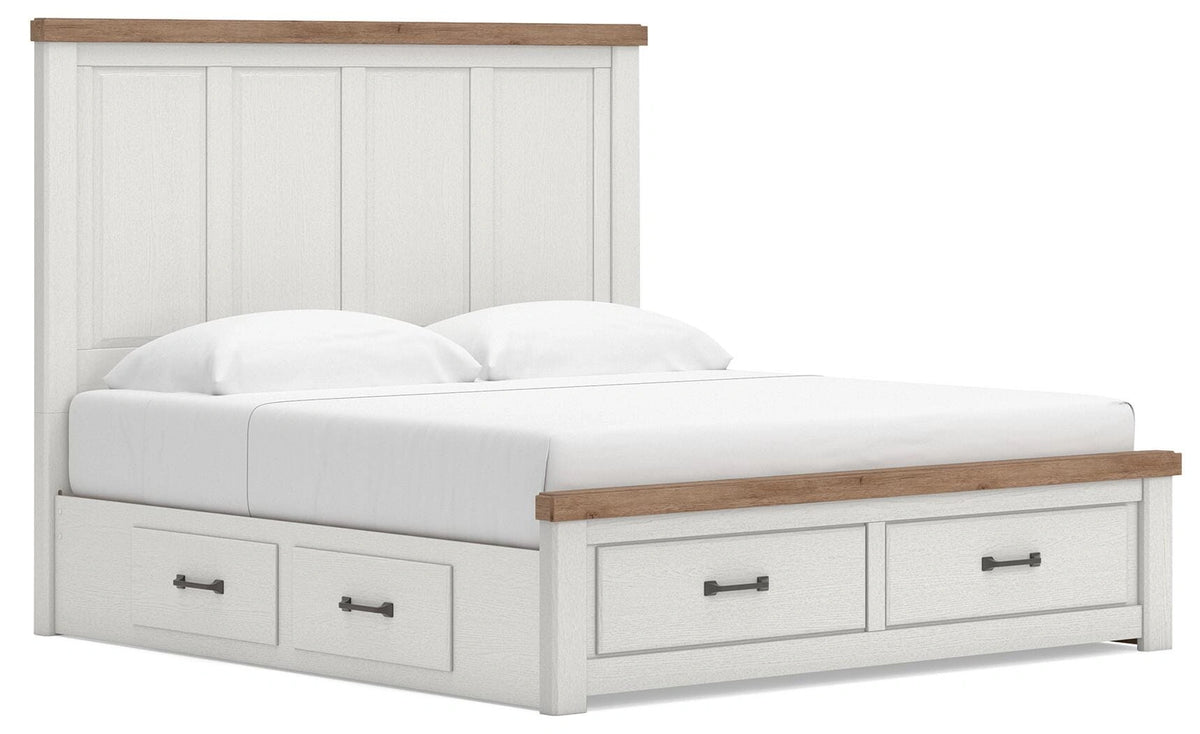 Ashley Savonport King Panel Storage Bed — Plus