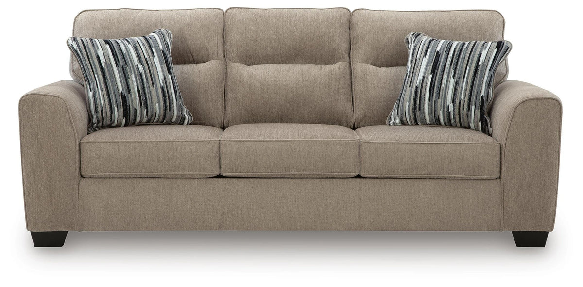 Olten Living Room Set - Mocha 2-Piece: Sofa/Oversized Chair