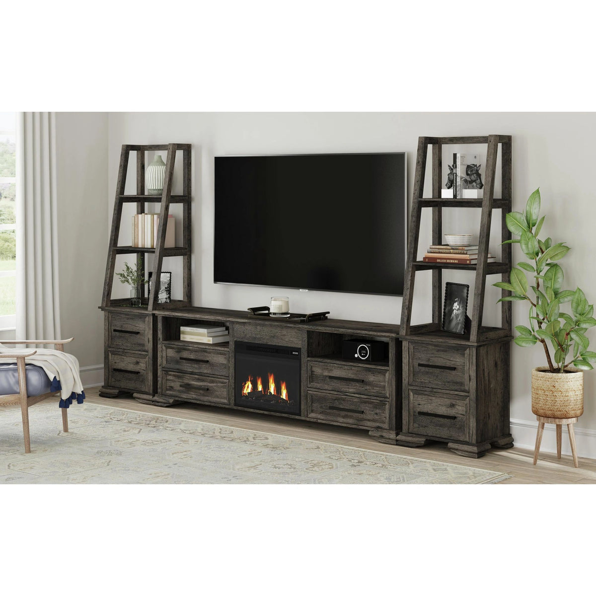 Park Ridge TV Console in Charcoal