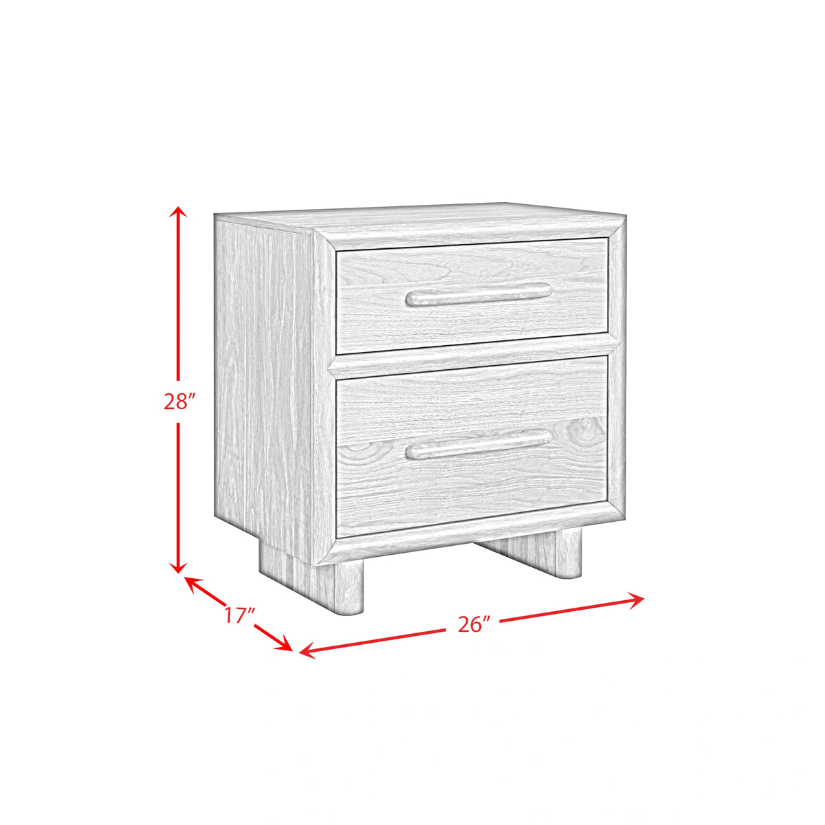 Brisbane UPH Bedroom Set with Boucle Beige and LED in Brown