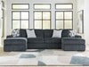 Midnight-Madness Double Chaise 3-Piece Sectional - Jack’s Furniture and More (Laredo, TX)