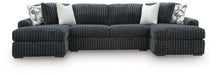 Midnight-Madness Double Chaise 3-Piece Sectional - Jack’s Furniture and More (Laredo, TX)