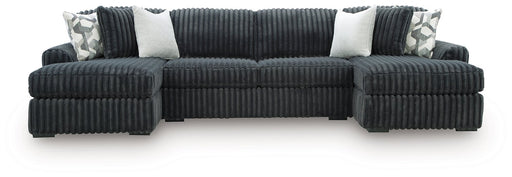 Midnight-Madness Double Chaise 3-Piece Sectional - Jack’s Furniture and More (Laredo, TX)