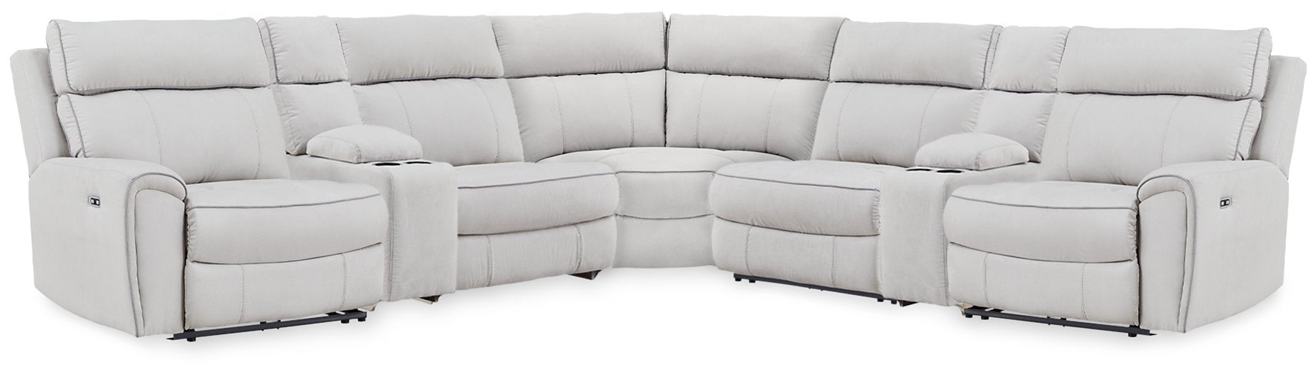 Social Pointe Reclining Sectional with Storage Consoles - Jack’s Furniture and More (Laredo, TX)