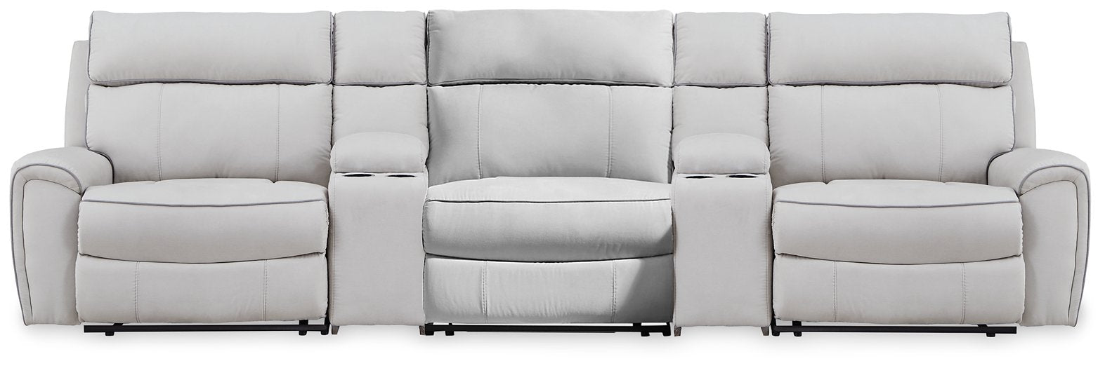 Social Pointe Reclining Sectional with Storage Consoles - Jack’s Furniture and More (Laredo, TX)