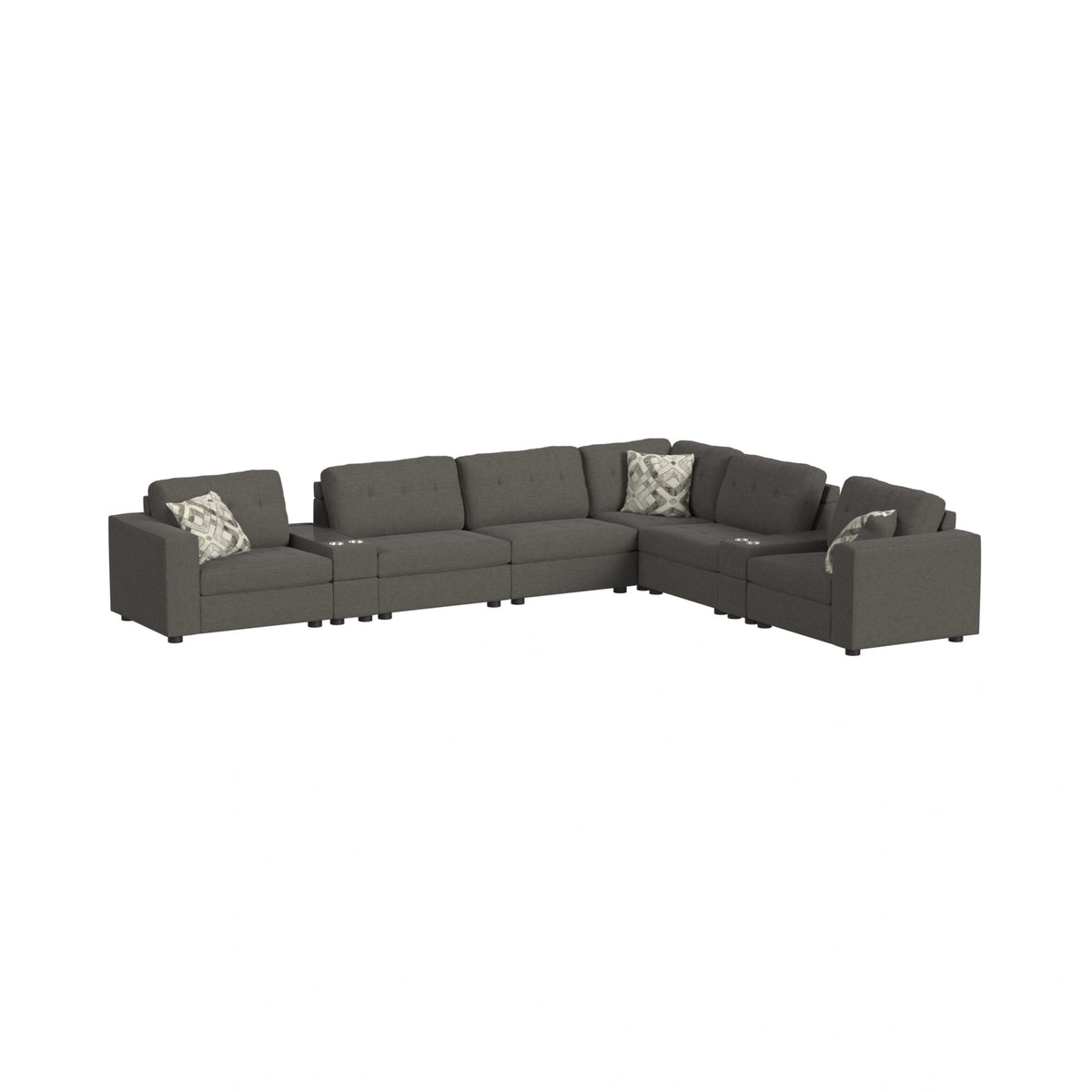 Options One Living Room Set in Palmer Plus Ash
