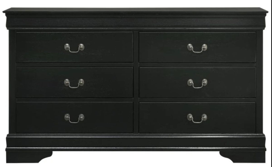 Louis Philippe Dresser in Black - Jack’s Furniture and More (Laredo, TX)
