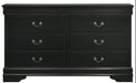 Louis Philippe Dresser in Black - Jack’s Furniture and More (Laredo, TX)