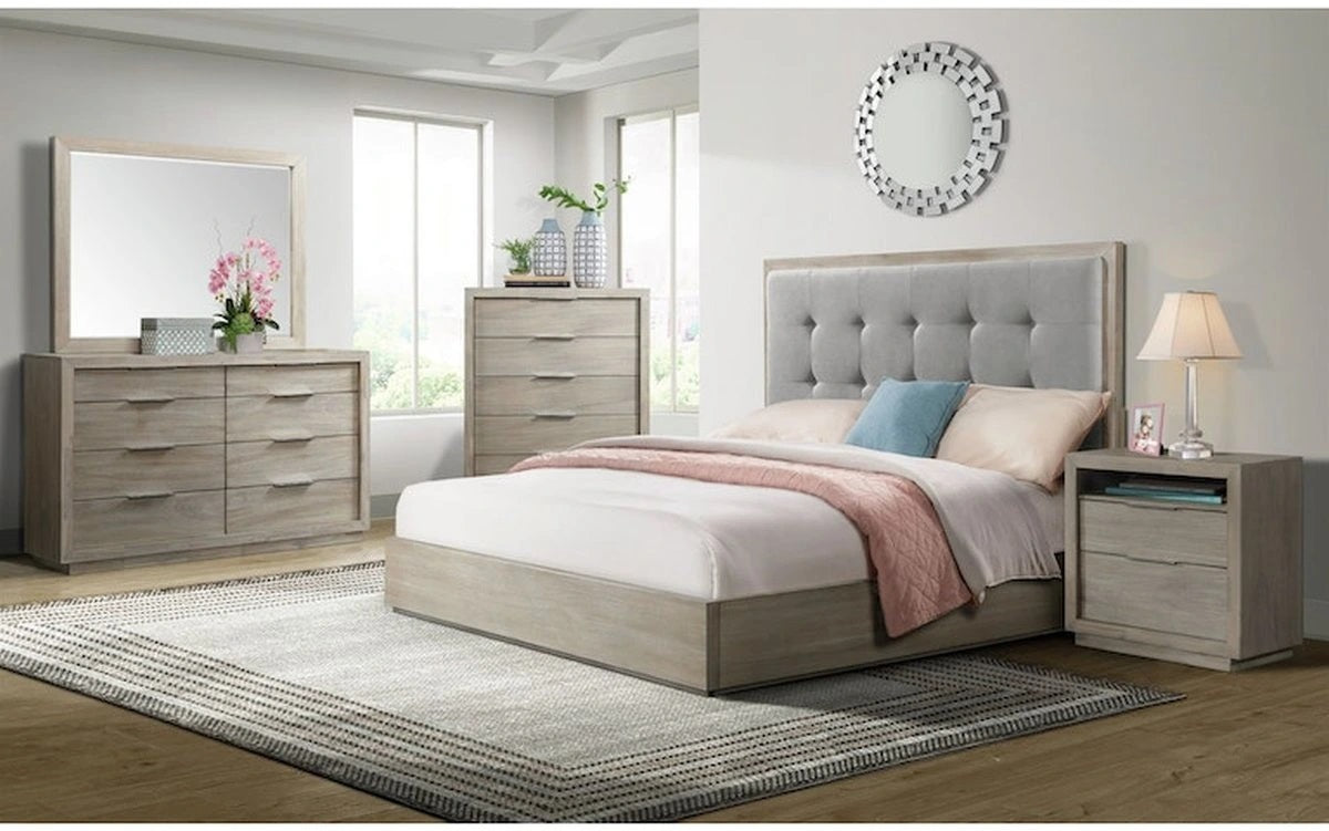 Arcadia Nightstand in Grey - Jack’s Furniture and More (Laredo, TX)