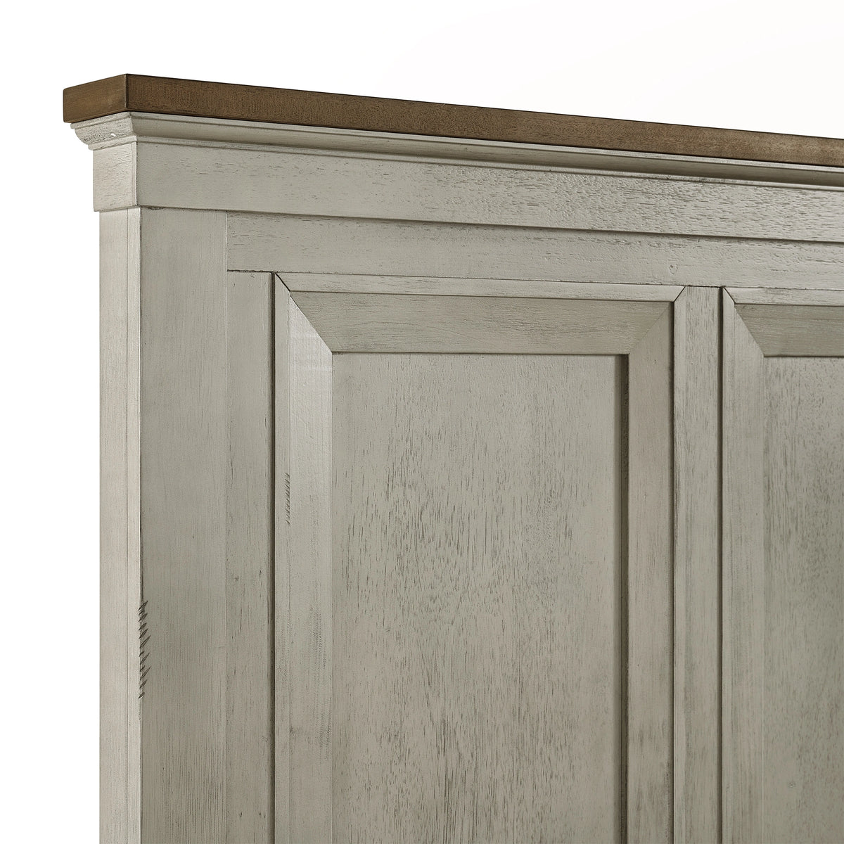 Farmington Bedroom Set in Medium Brown and Washed Stone