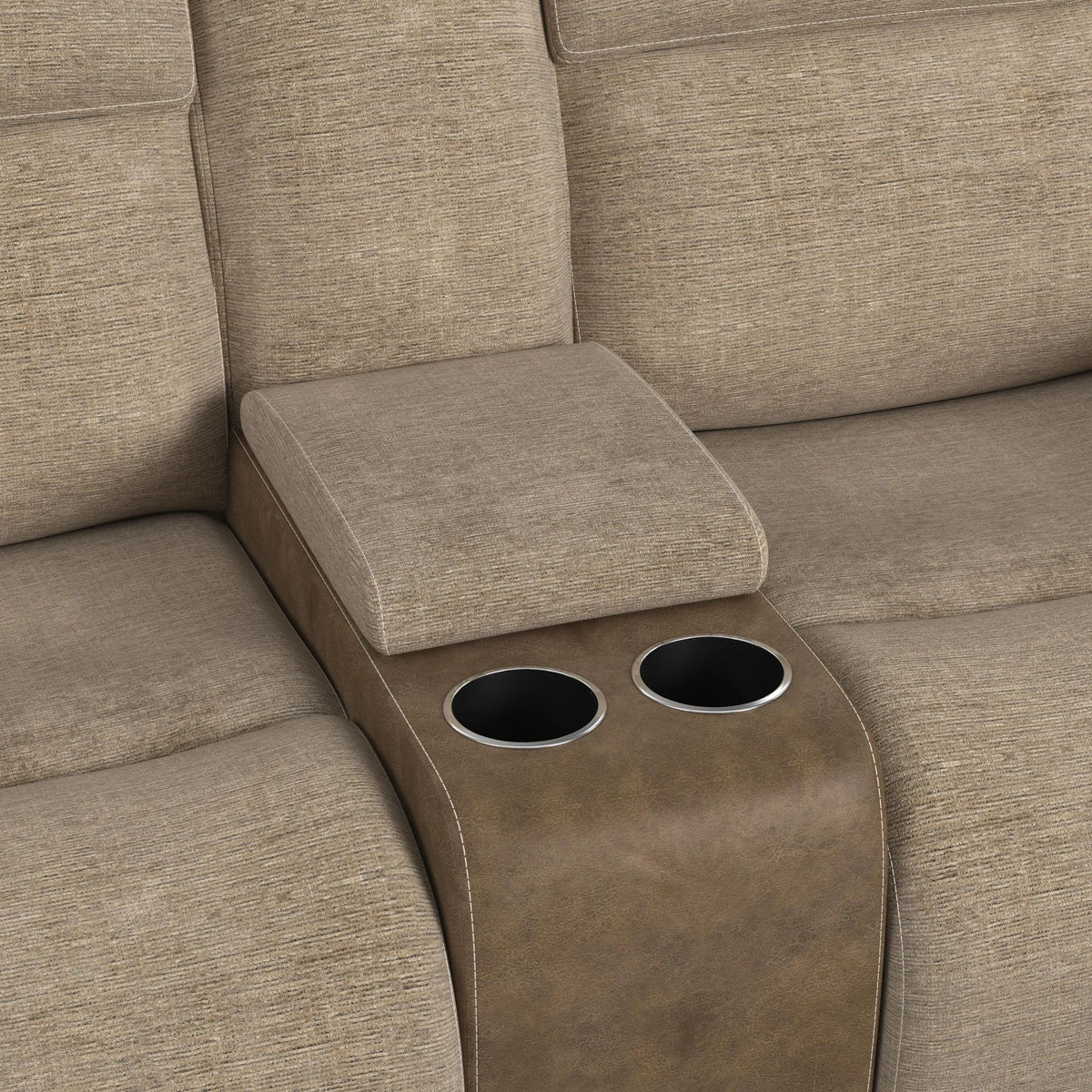 Hornet 3PC Sectional Set with Console and 2 Recliners