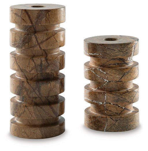 Emsleyfield Candle Holder Set (Set of 2) - Jack’s Furniture and More (Laredo, TX)