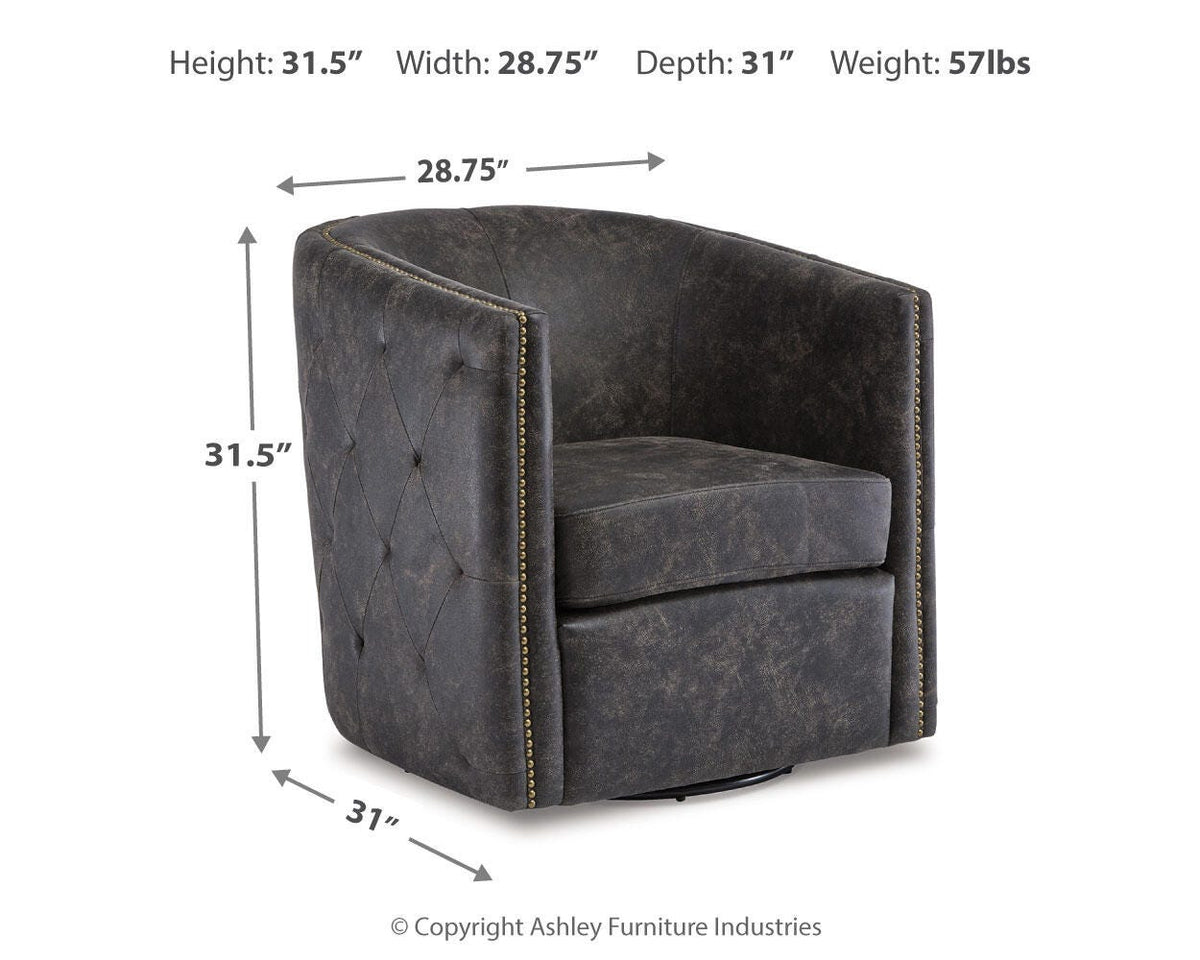 Brentlow Swivel Accent Chair - Jack’s Furniture and More (Laredo, TX)