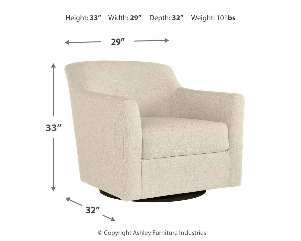 Bradney Swivel Accent Chair - Jack’s Furniture and More (Laredo, TX)
