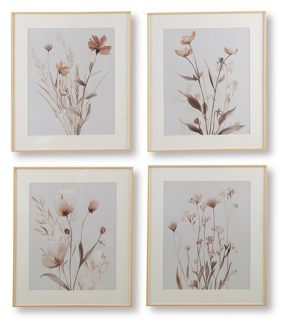 Chettings Wall Art (Set of 4) - Jack’s Furniture and More (Laredo, TX)