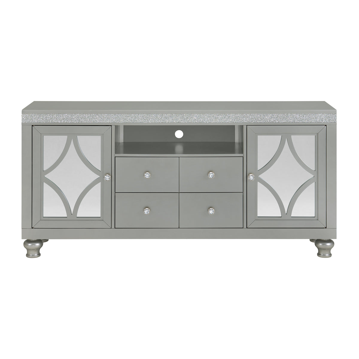 Avril 70" TV Stand in Silver