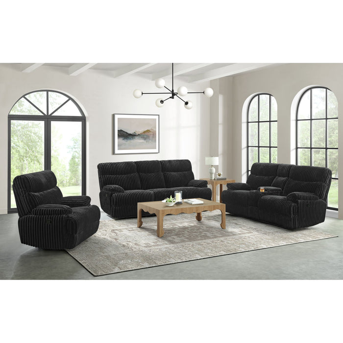 Admiral 3PC Living Room Set in Masis Black-Sofa, Loveseat & Recliner - Jack’s Furniture and More (Laredo, TX)