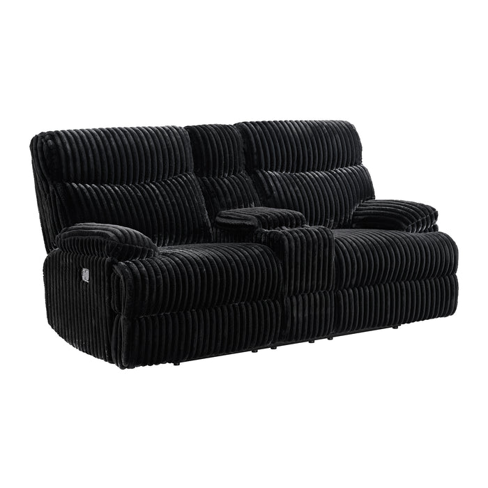 Admiral 3PC Living Room Set in Masis Black-Sofa, Loveseat & Recliner - Jack’s Furniture and More (Laredo, TX)