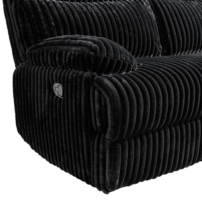 Admiral Motion Sofa in Masis Black - Jack’s Furniture and More (Laredo, TX)