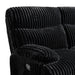 Admiral Motion Loveseat with Console in Masis Black - Jack’s Furniture and More (Laredo, TX)
