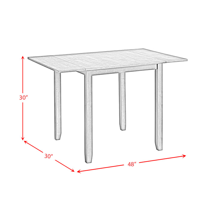 Alex 3PC Dining Set with Drop Leaf Table in Espresso - Jack’s Furniture and More (Laredo, TX)