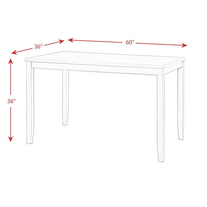Alex 60" 7Pc Counter Dining Set - Jack’s Furniture and More (Laredo, TX)