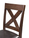 Alex Counter Side Chair W/Brown PU Espresso (2 Per Pack) - Jack’s Furniture and More (Laredo, TX)