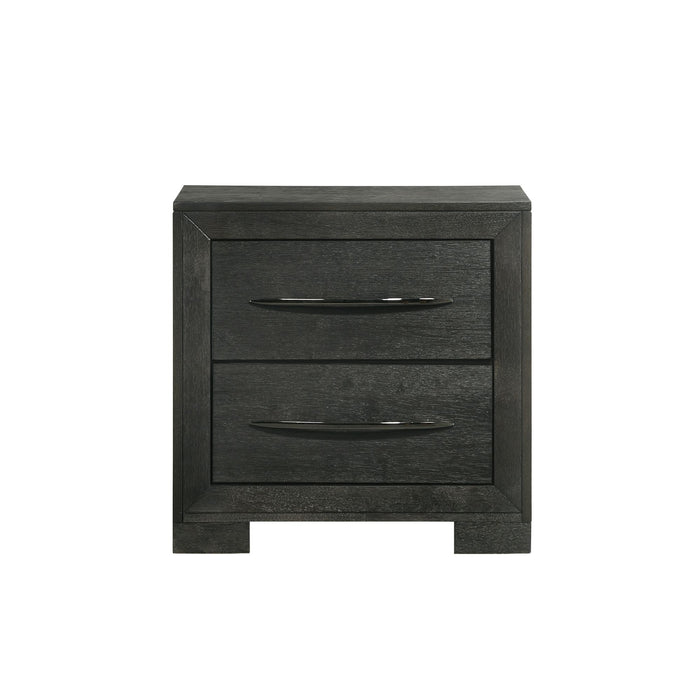 Allan 2-Drawer Nightstand in Black - Jack’s Furniture and More (Laredo, TX)