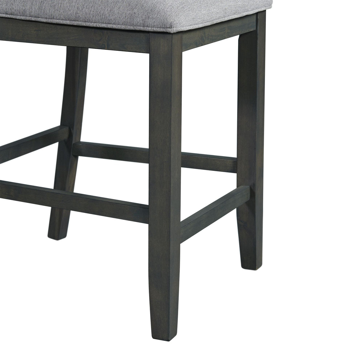 Amherst Counter Height Dining Set in Grey-Table & Four PU Chairs