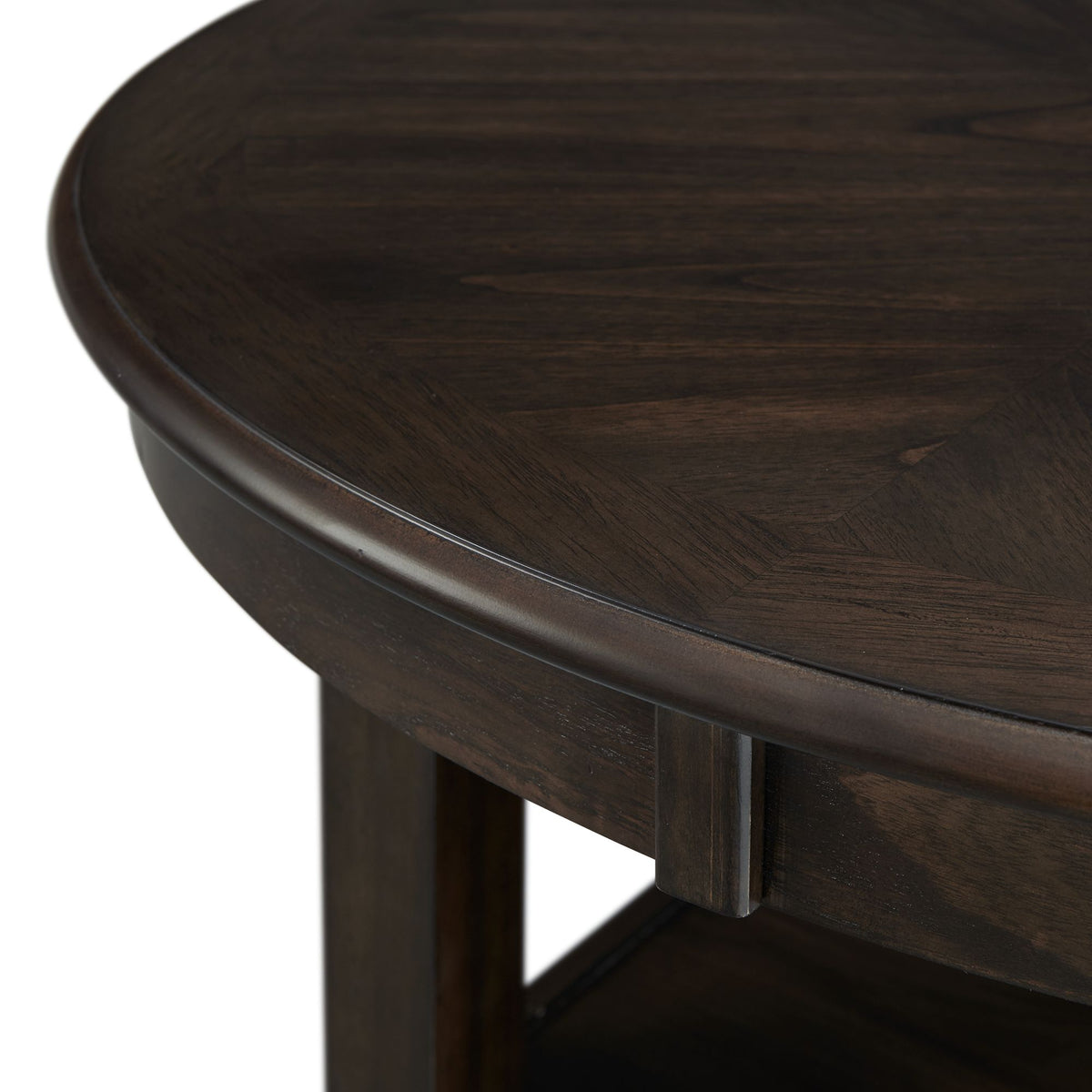 Amherst Counter Height 5PC Dining Set-Table and Four Faux Leather Side Chairs in Walnut