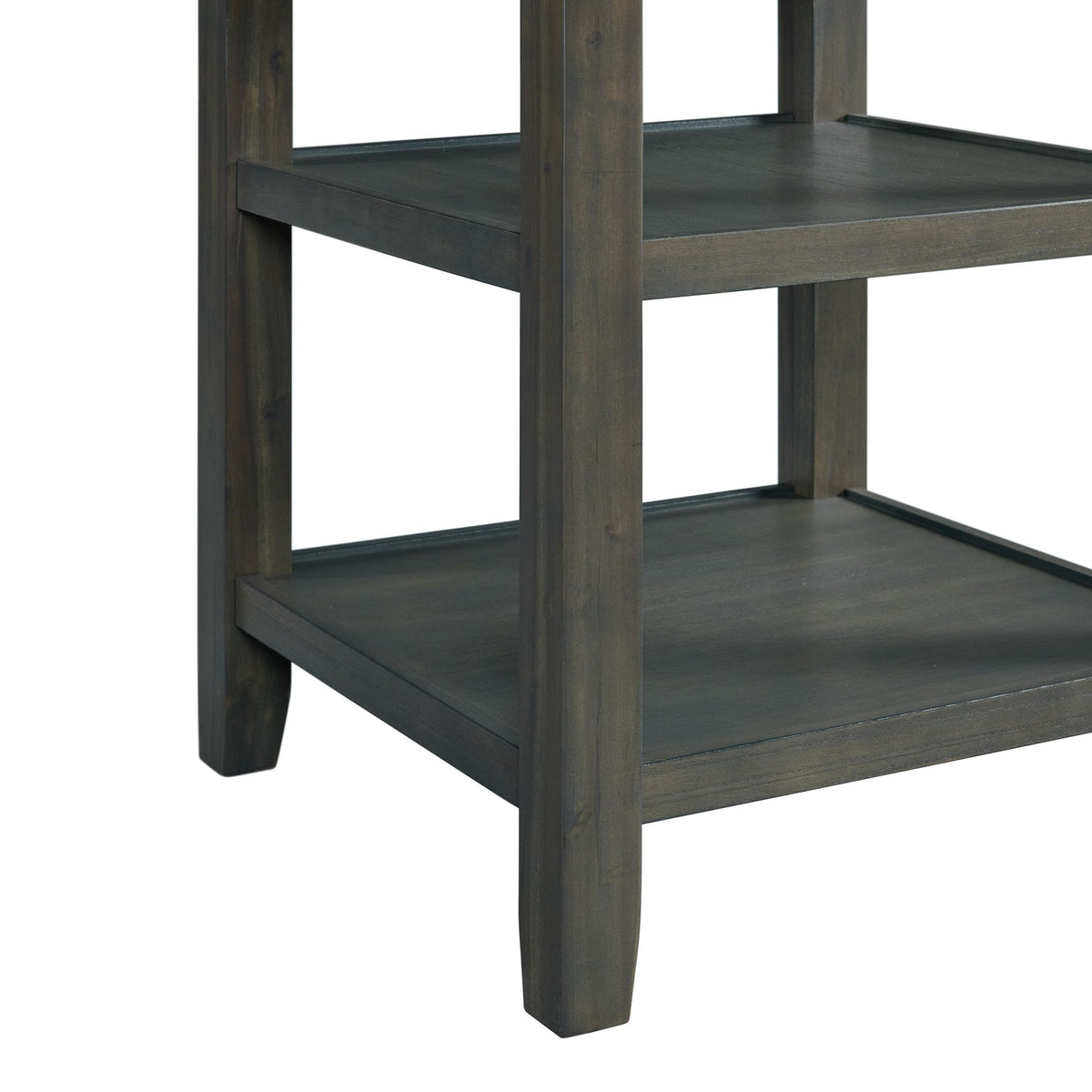 Amherst Counter Height Dining Set in Grey-Table & Four PU Chairs