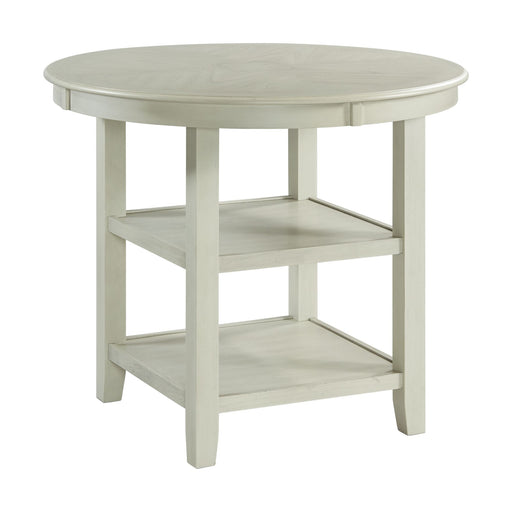 Amherst Counter Table w/Wood Leg White Finish - Jack’s Furniture and More (Laredo, TX)