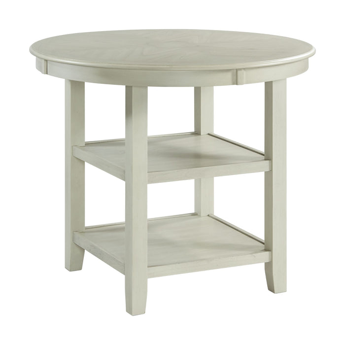 Amherst Counter Table w/Wood Leg White Finish - Jack’s Furniture and More (Laredo, TX)