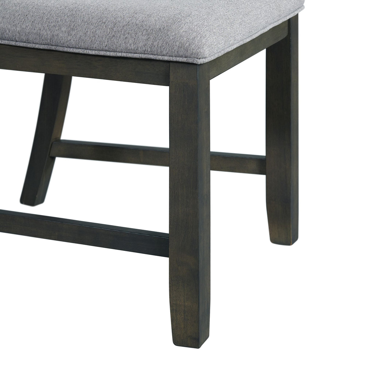 Amherst Dining Side Chair W/Fabric Cushion Side Stretcher Grey Finish (2 Per Pack)