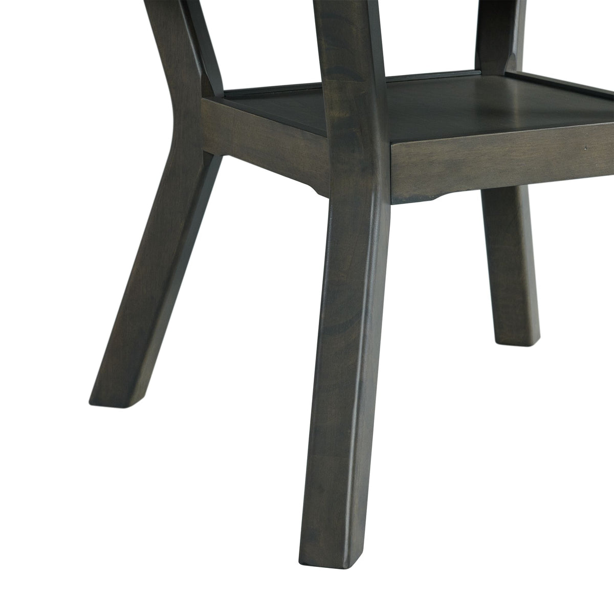 Amherst Dining Table w/Wood Leg Grey Finish