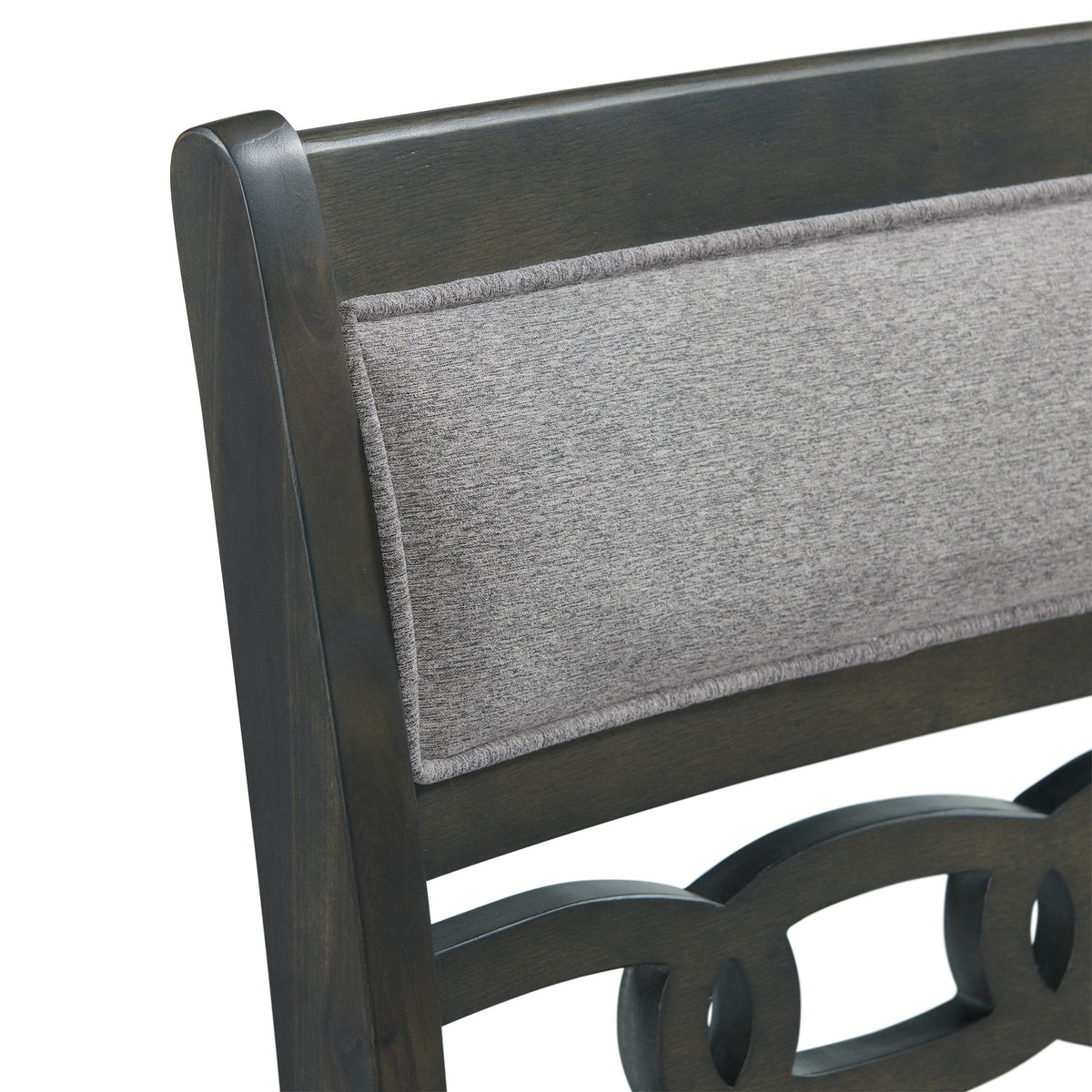Amherst Counter Height Dining Set in Grey-Table & Four PU Chairs