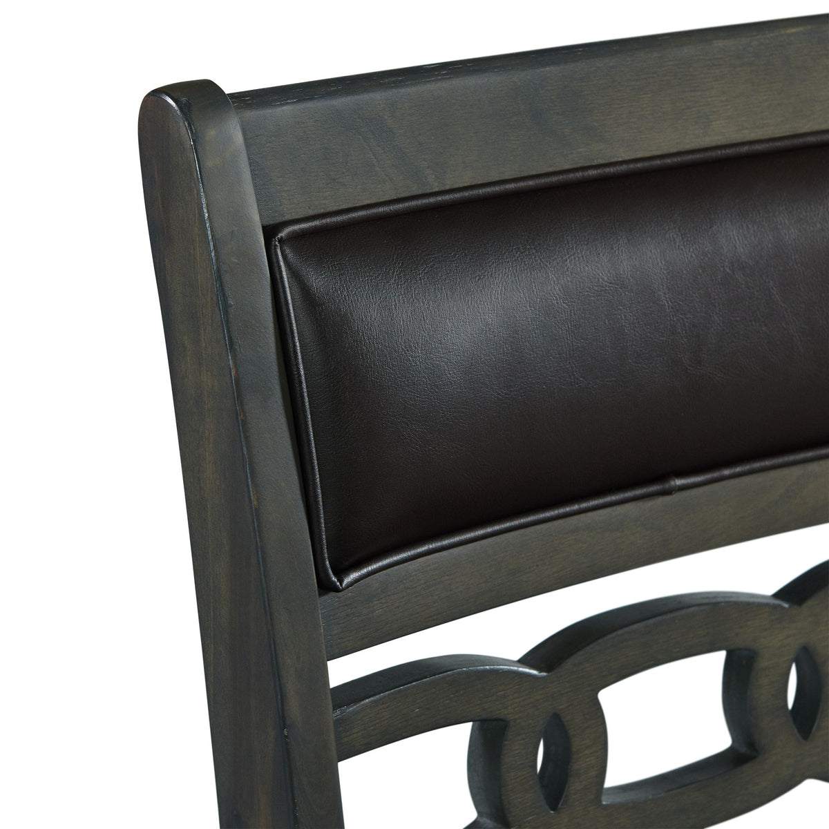 Amherst Counter Height Dining Set in Grey-Table & Four PU Chairs