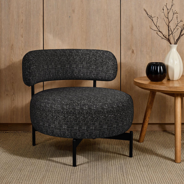 Antonia Swivel Chair in Heron Black - Jack’s Furniture and More (Laredo, TX)